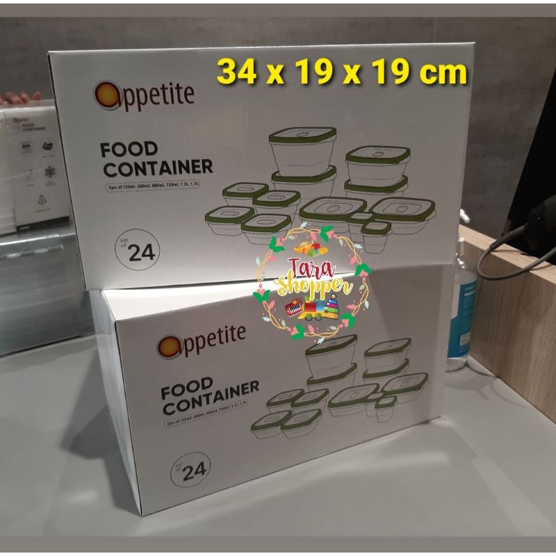 Oppetite Informa Food Container gift set / wadah penyimpanan makanan / set kado