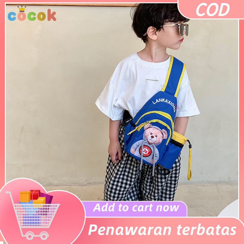 Tas dada anak cetakan beruang tas tas import