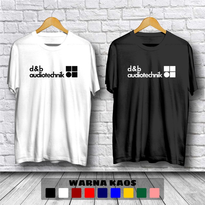 Kaos D&B Audiotechnik Logo Baju Distro - Putih, S