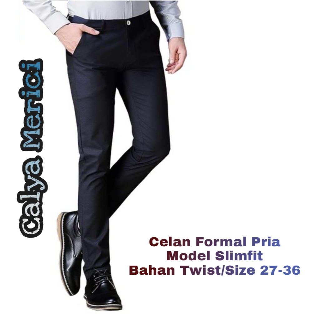 Ukuran Celana Formal Slim Fit Pria