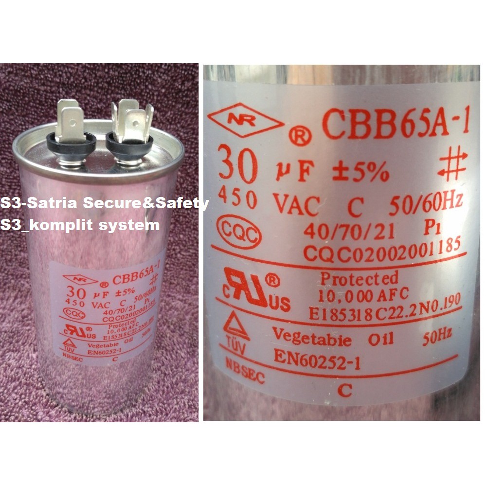 KAPASITOR 30UF 450VAC BULAT 30 UF Condensator Capasitor ELCO