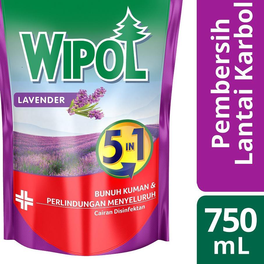 Menarik Wipol Sabun Karbol Pembersih Lantai Ultra Protection Anti Serangga Lavender 750 ml