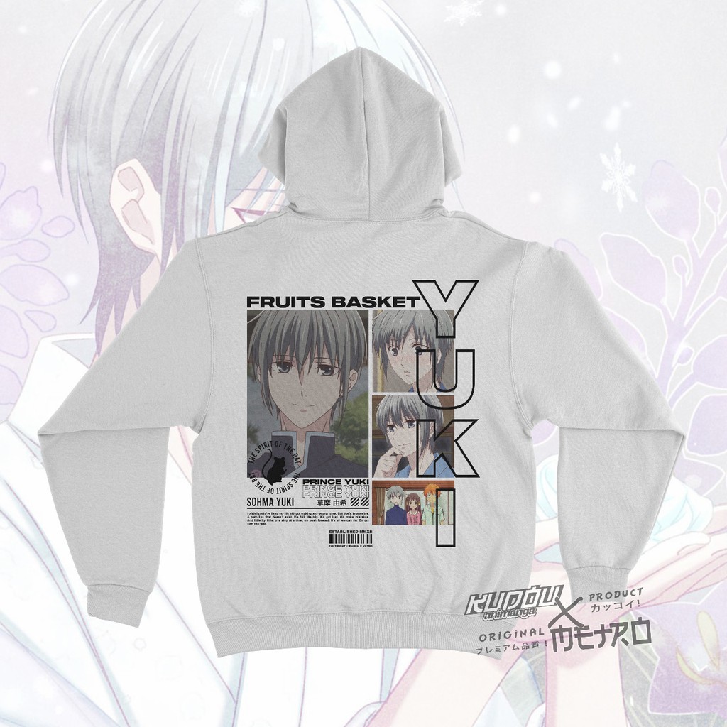 Jaket Sohma Yuki Anime Fruits Basket Manga Premium Cotton Fleece Unisex