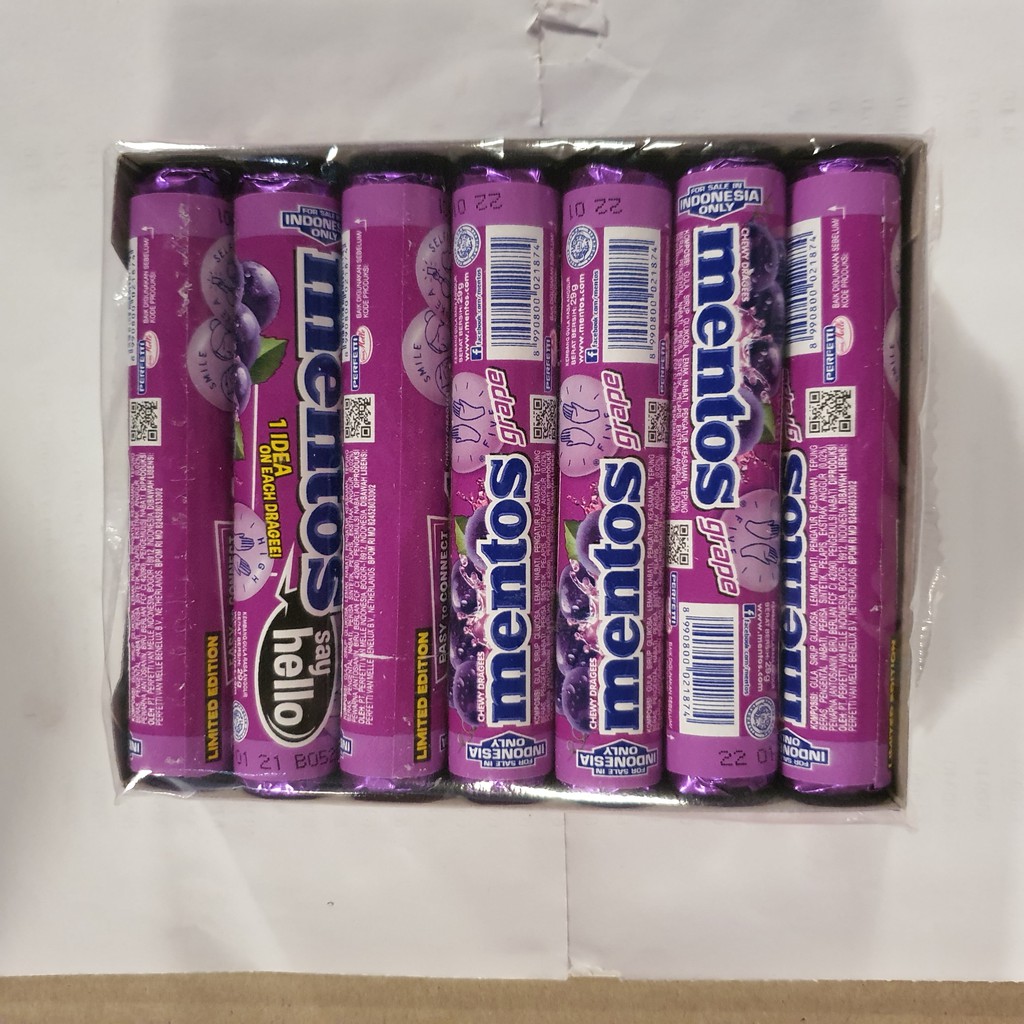 

Mentos Roll (11P) 18x14x29g Grape