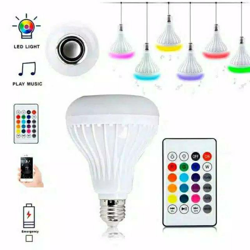 Lampu Speaker / Speaker Lampu Warna Warni Dengan Remot / Speaker BT