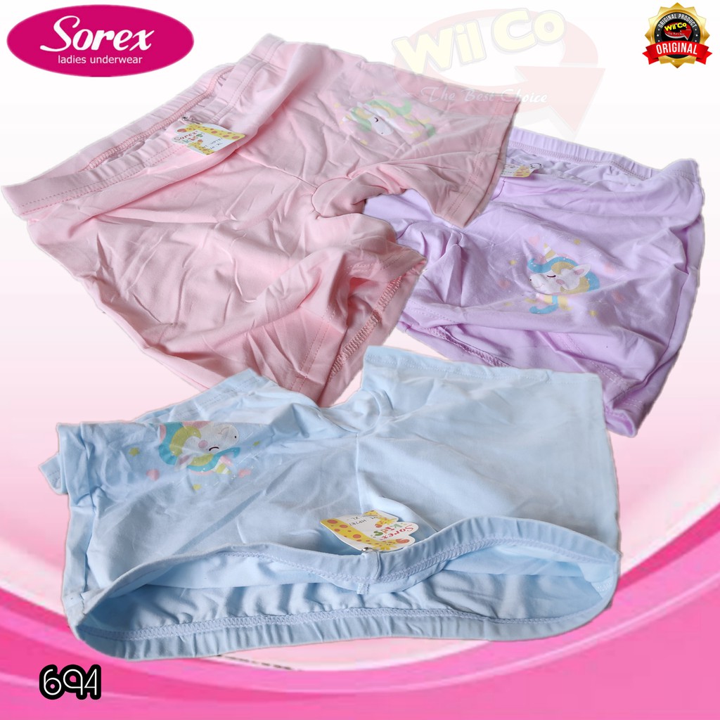 K694 - CELANA DALAM BOXER ANAK WANITA SOREX SIZE M - L - XL HARGA PER 1 PCS