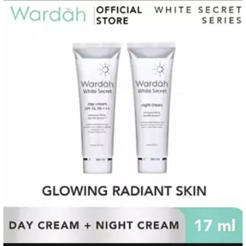 Wardah Paket White Secret Day Cream 17ml + White Secret Night 17ml