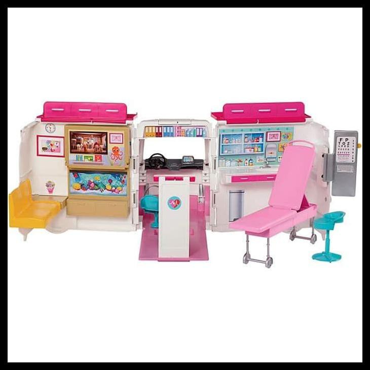 barbie careers care clinic ambulance