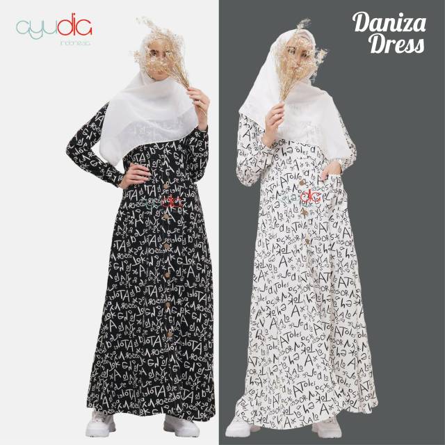 Gamis Casual Woolpeach Daniza Dress Best Seller Original by. Ayudia