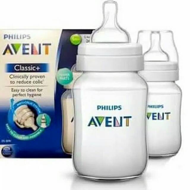 Botol Susu Philips Avent Classic+ 260 Ml Isi 2 Pcs Botol/Twin pack