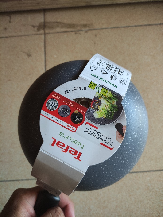 Tefal Essential / Natura Original Frypan 20cm & Wokpan 16cm Panci Wajan Anti Lengket