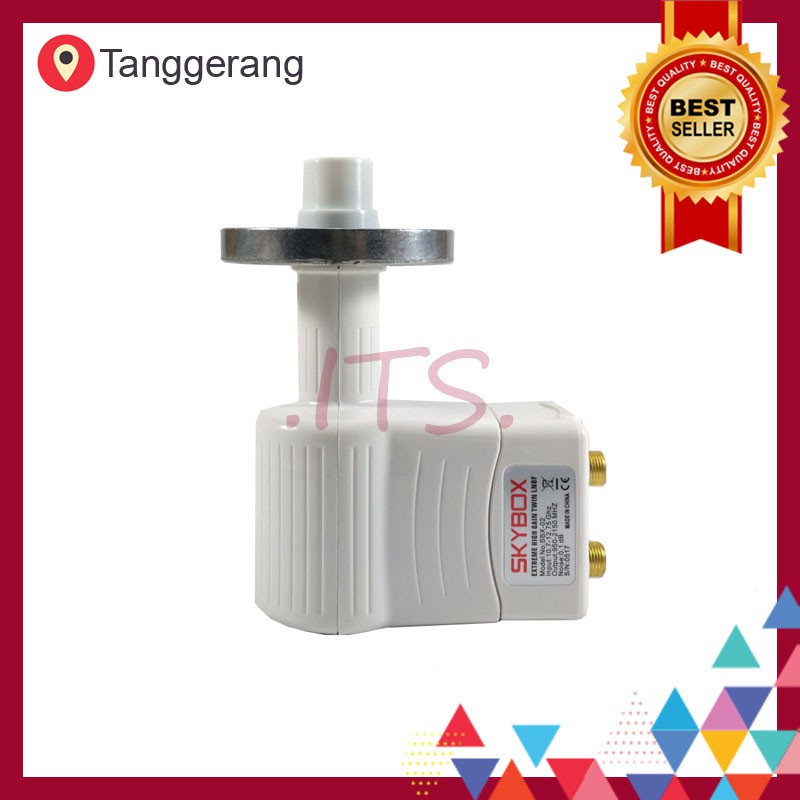 Bergaransi LNB Ku Band Dual Out SBX-02 Prime Fokus Skybox ITS
