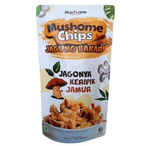 

Mushome Chips - Keripik Jamur Tiram Jagung Bakar - 80gr