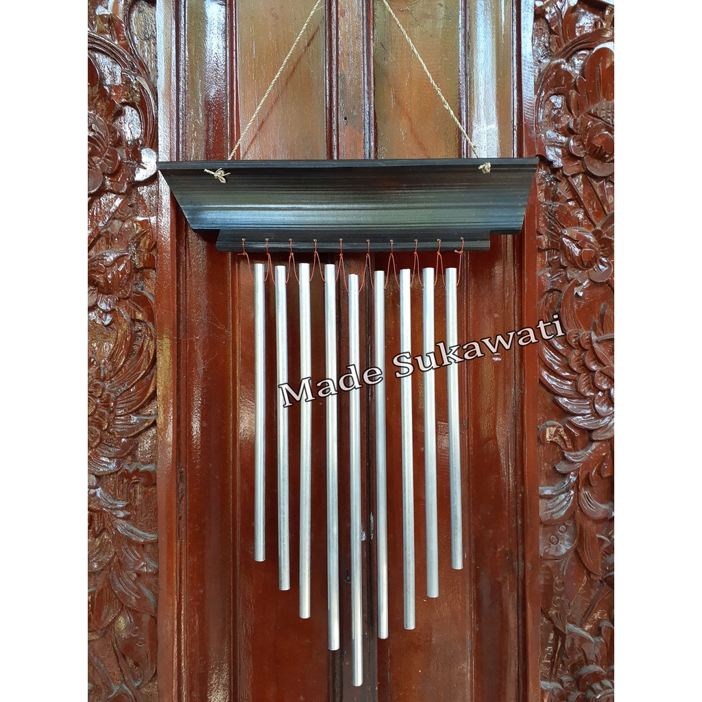 Krincingan wind chime Lonceng  aluminium kerajinan bel bambu