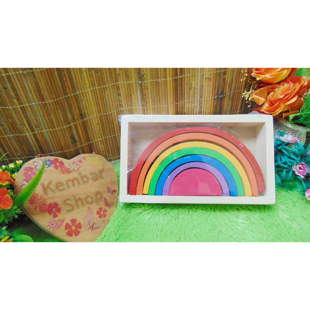 APE-RAIN APE Mainan Edukasi Edukatif Anak Rainbow Pelangi Montessori