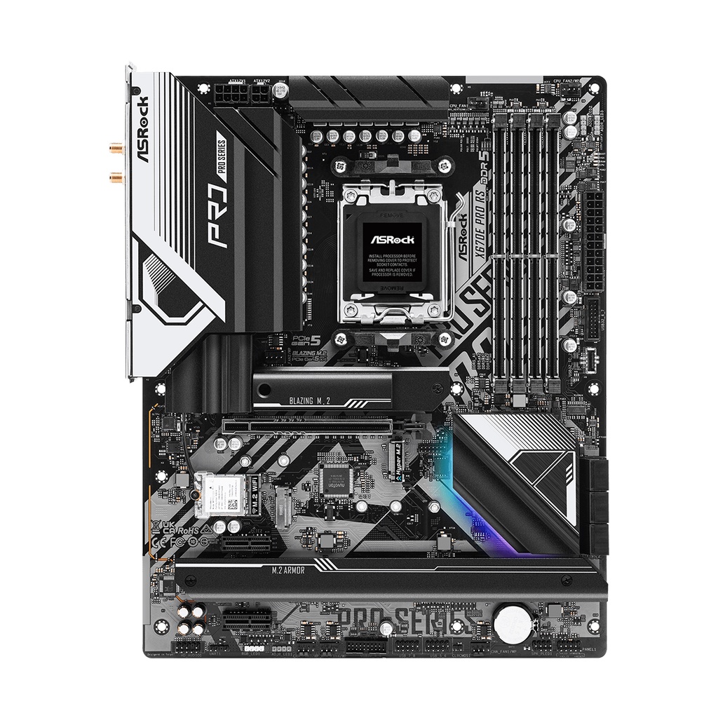 Asrock X670E Pro RS AMD AM5 X670 DDR5 Motherboard