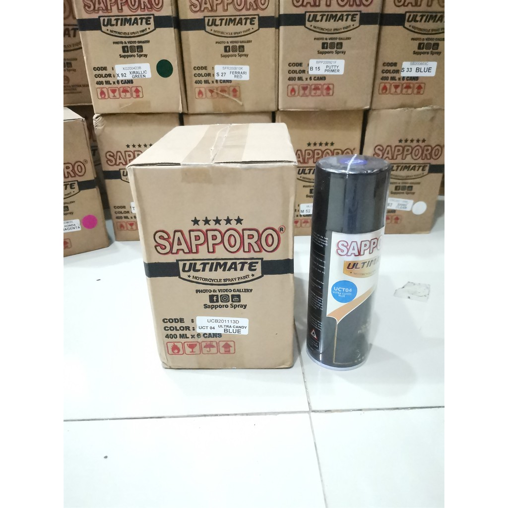 Cat Semprot Sapporo Ultimate UCT04 Ultra Candy Blue