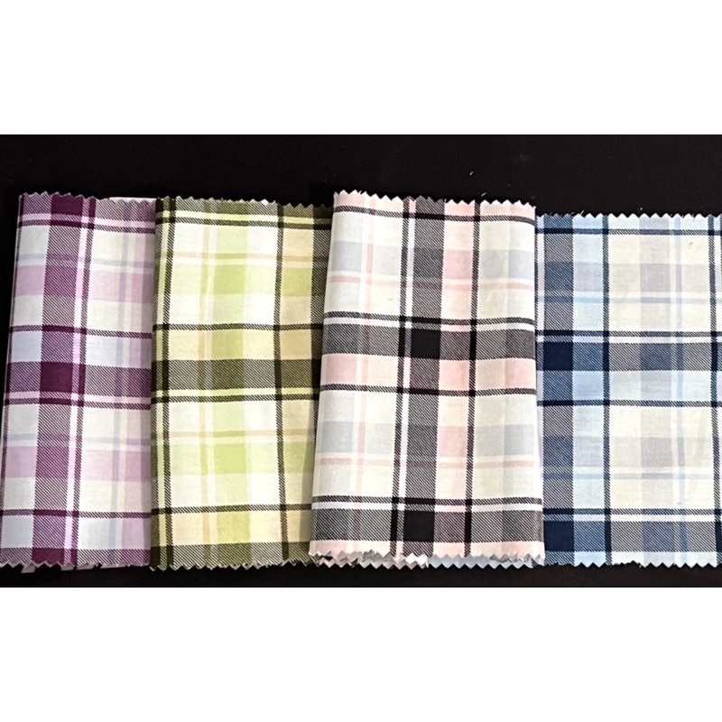 Kain Katun Jepang Premium Meteran 135 gsm - Motif Kotak Besar | Kain Tokai Senko Big Gingham