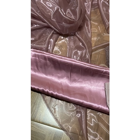 SILK SATIN, SILK SATEEN/SATIN CHARMUSE, UNGU PLUM, KAIN FURING METERAN, FURING, KAIN SATIN