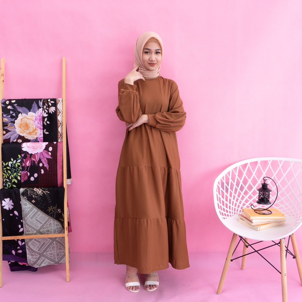 IL - Gamis Wanita Devi | Maxy Wanita Lengan Panjang Fashion Muslim