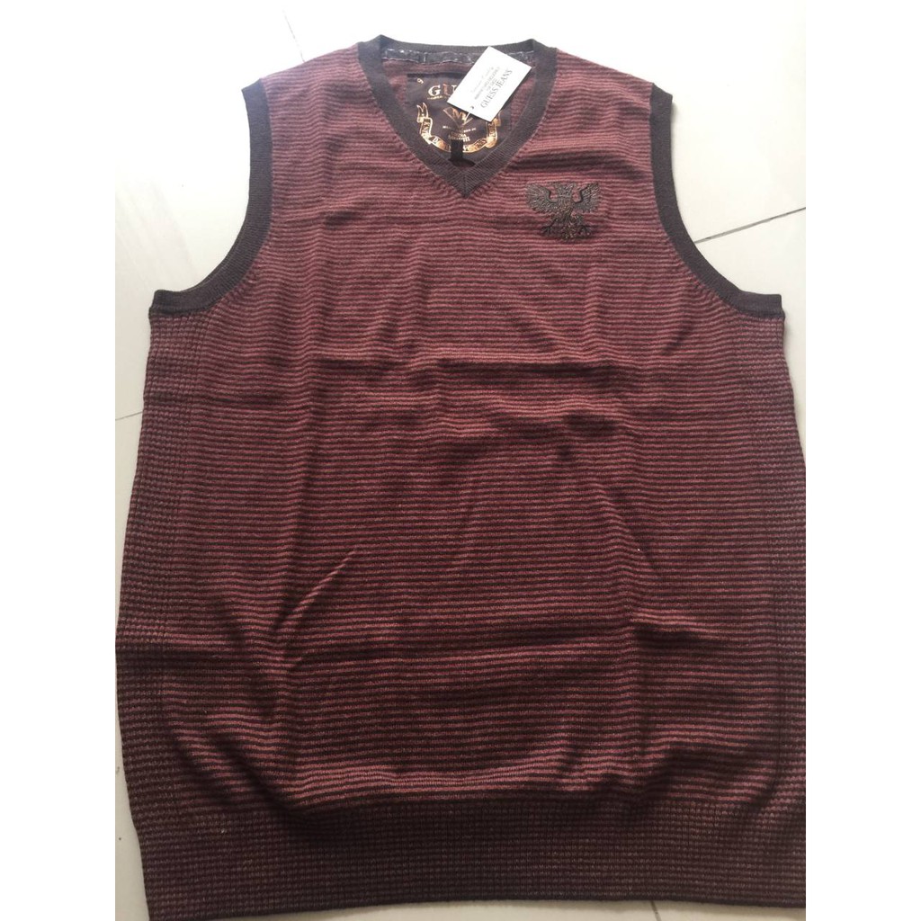 Baju Kaos Wanita Tanpa Lengan GUESS - BROWN