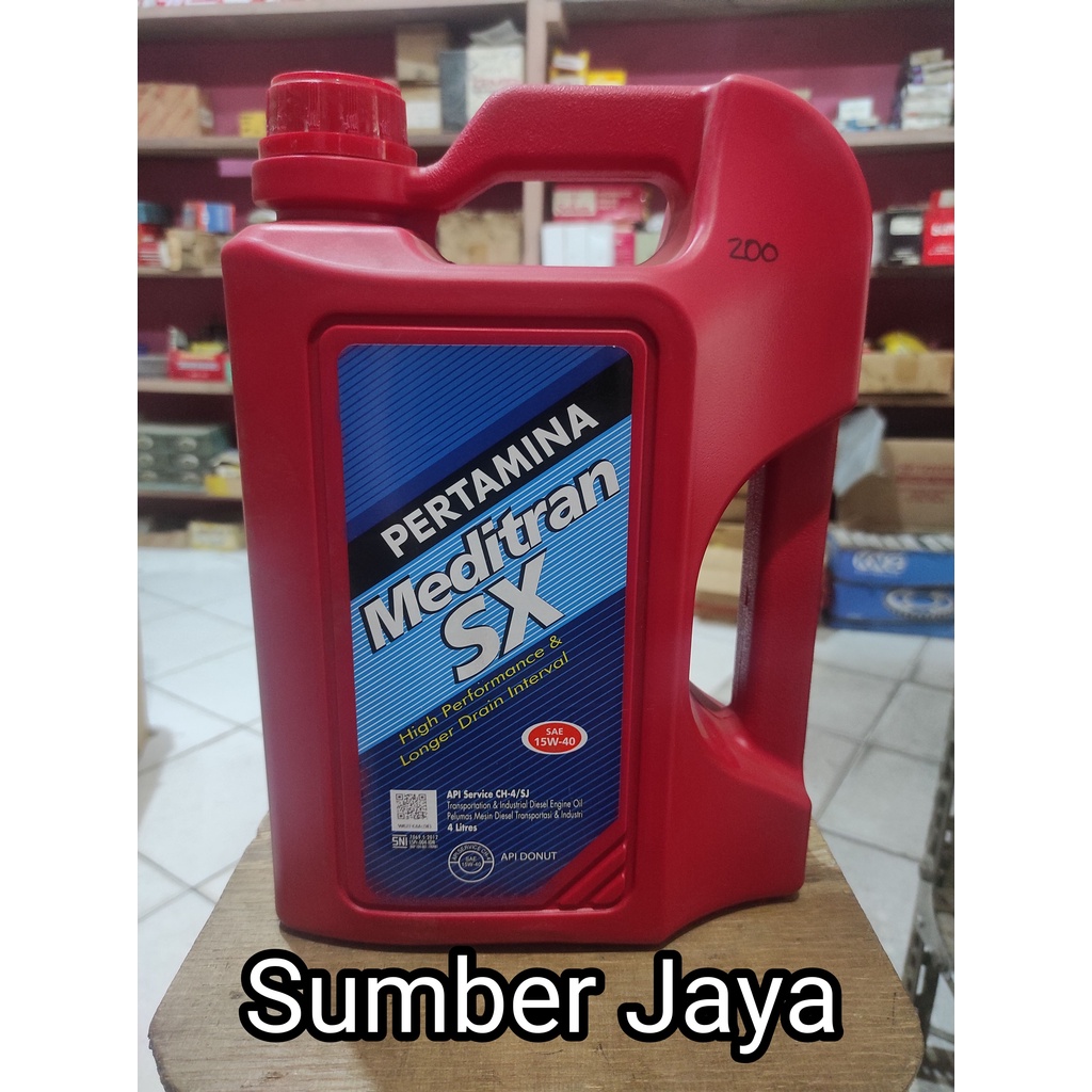 Oli Meditran SX 4 Liter - Oli Mesin Mobil - 100% Asli