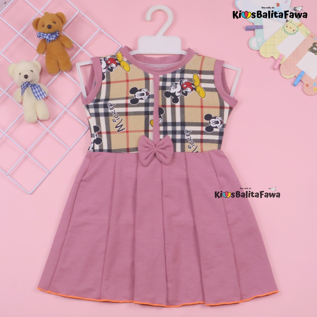 Dress Lala uk. 3-4 th / Dress Balita Dress Anak Cewek Dress Import Dress Yukensi Dress Anak Murah