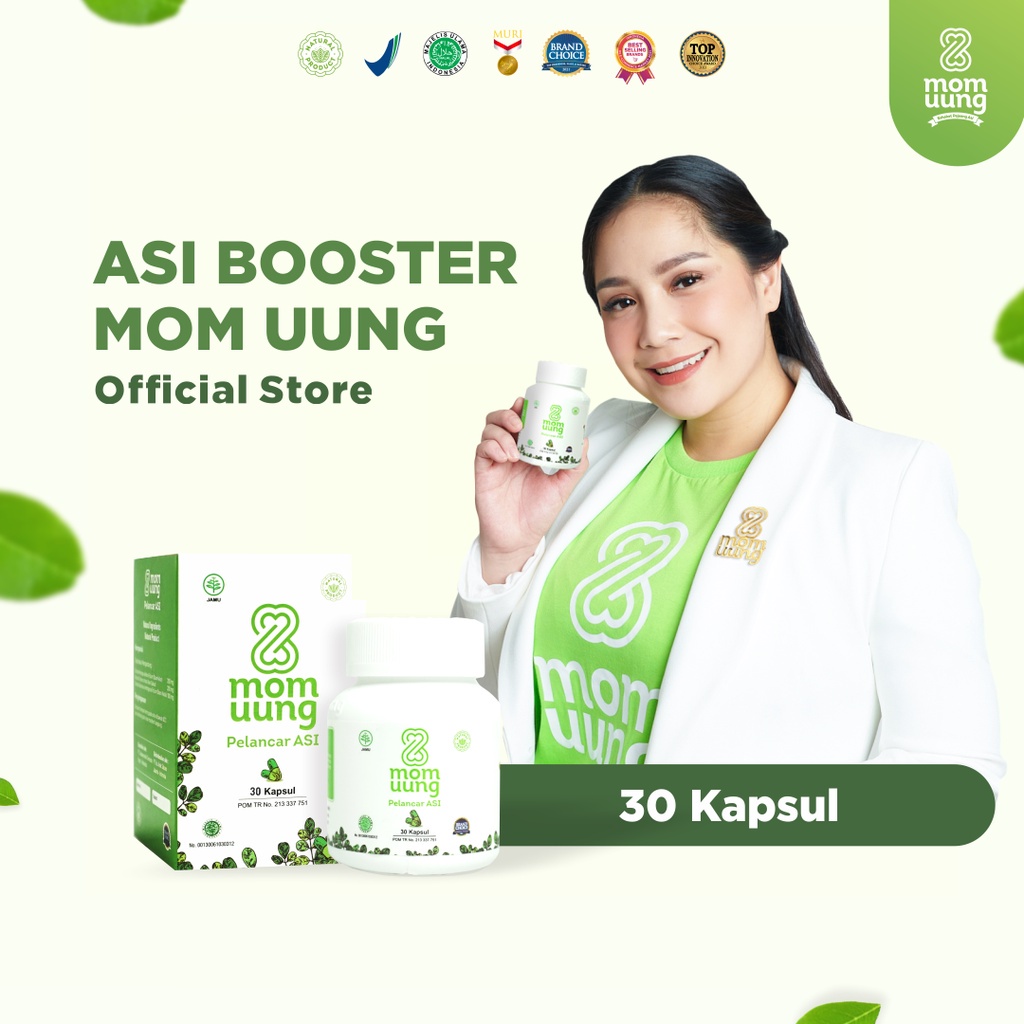 MOM UUNG ASI BOOSTER 30 KAPSUL / PELANCAR ASI HALAL BPOM NATURAL n