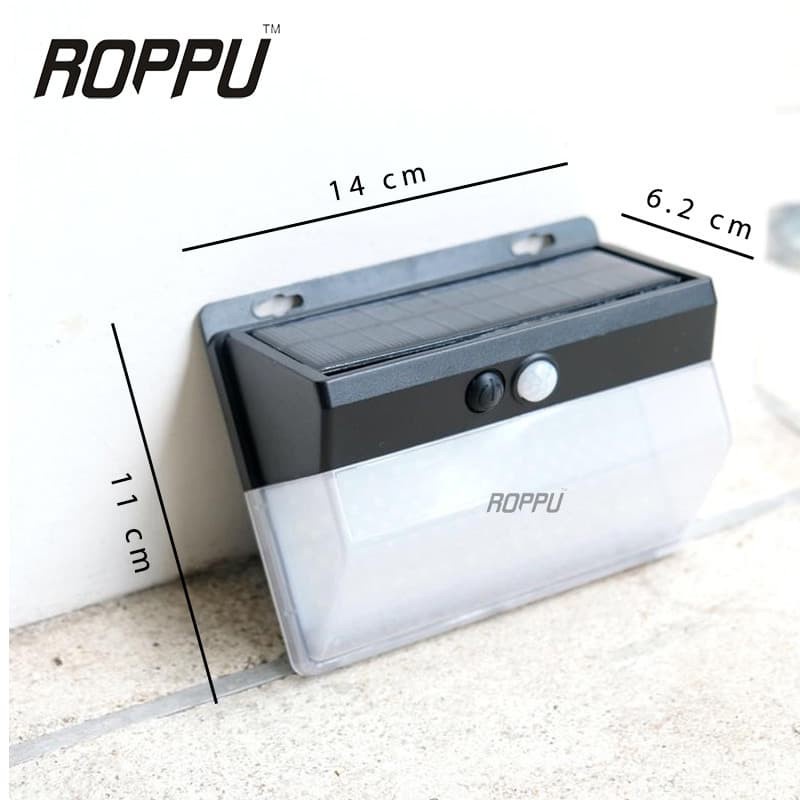 Roppu Lampu Solar Dinding Outdoor Tenaga Surya 206 LED