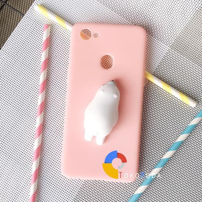 PREMIUM CASE SQUISHY SOFT OPPO F7 VIVO V7 V9 OPPO F7 F5 F3 PLUS PRO MERAH MUDA