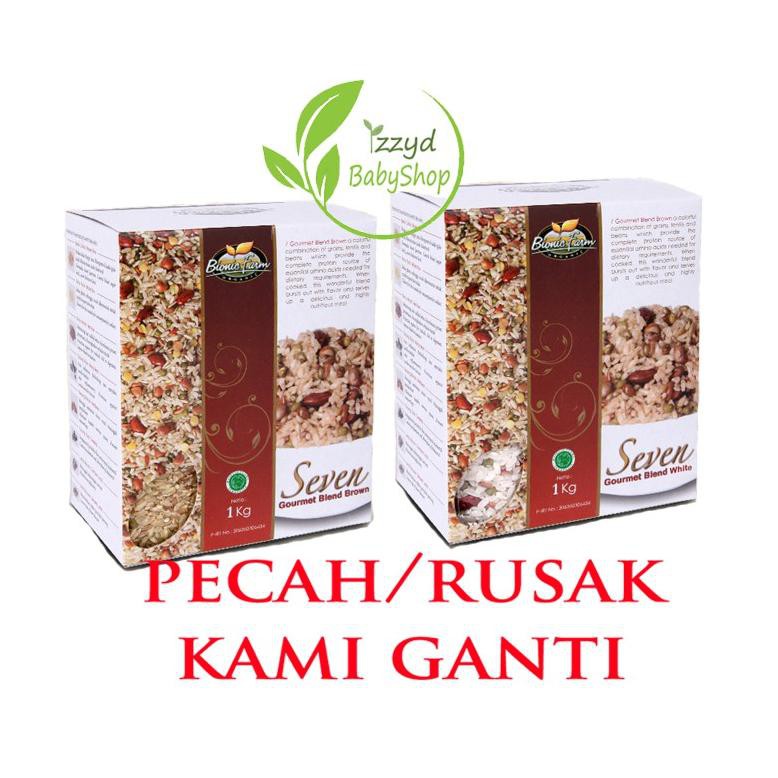 

uY2Code 7 Seven Gourmet Blend bionic farm white and brown rice 1kg beras organik mpasi P8Z6 (Kekinia