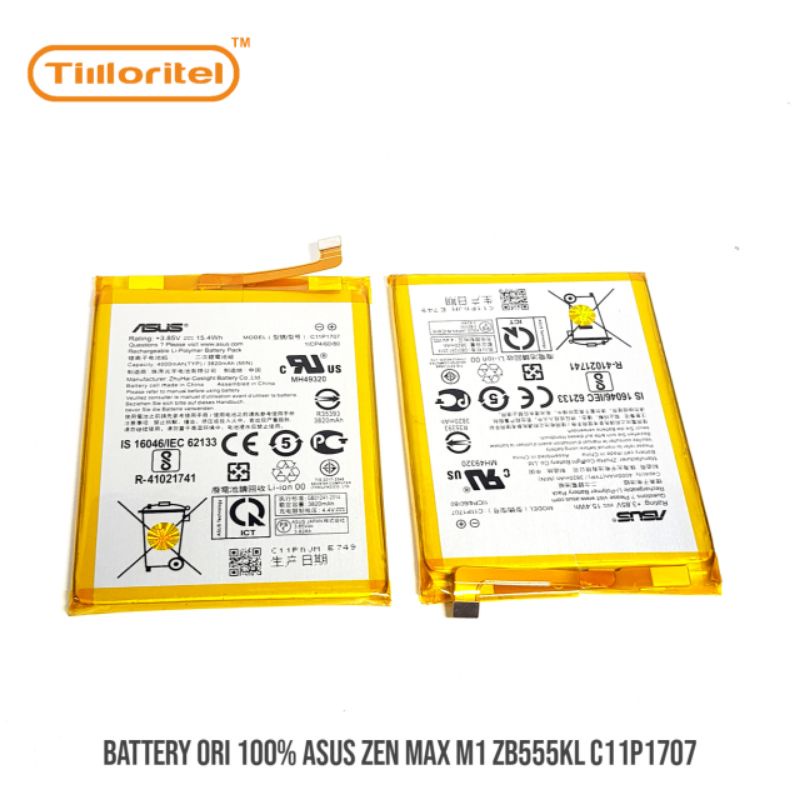 BATTERY ORI 100% ASUS ZEN MAX M1 ZB555KL C11P1707