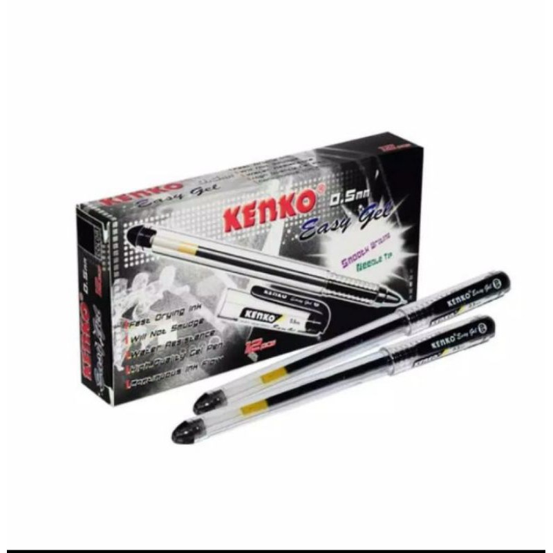 

pulpen kenko easy gel 12 pcs