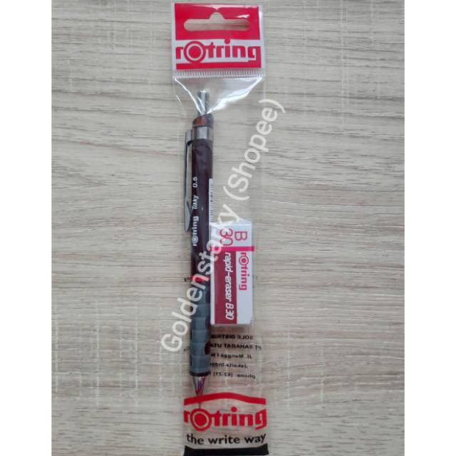 

Paket Set Rotring Tikky Mechanical Pencil 0.5mm + Eraser