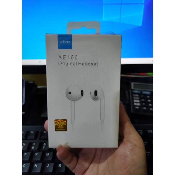 HF HEADSET/EARPHONE VIVO ORI 100% XE160 + MIC SUARA SUPER BASS