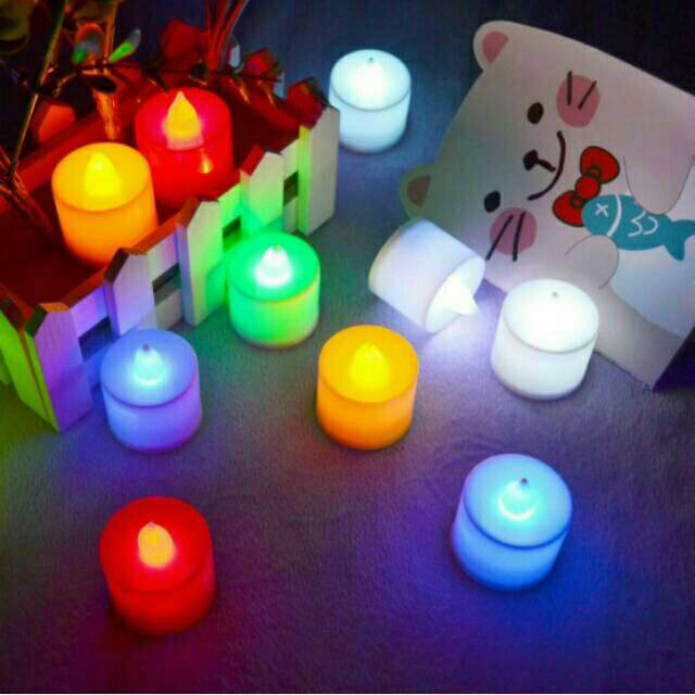 BOP SOUVENIR LAMPU LILIN LED CANDLE LIGHT MINI LAMPU HIAS PORTABLE