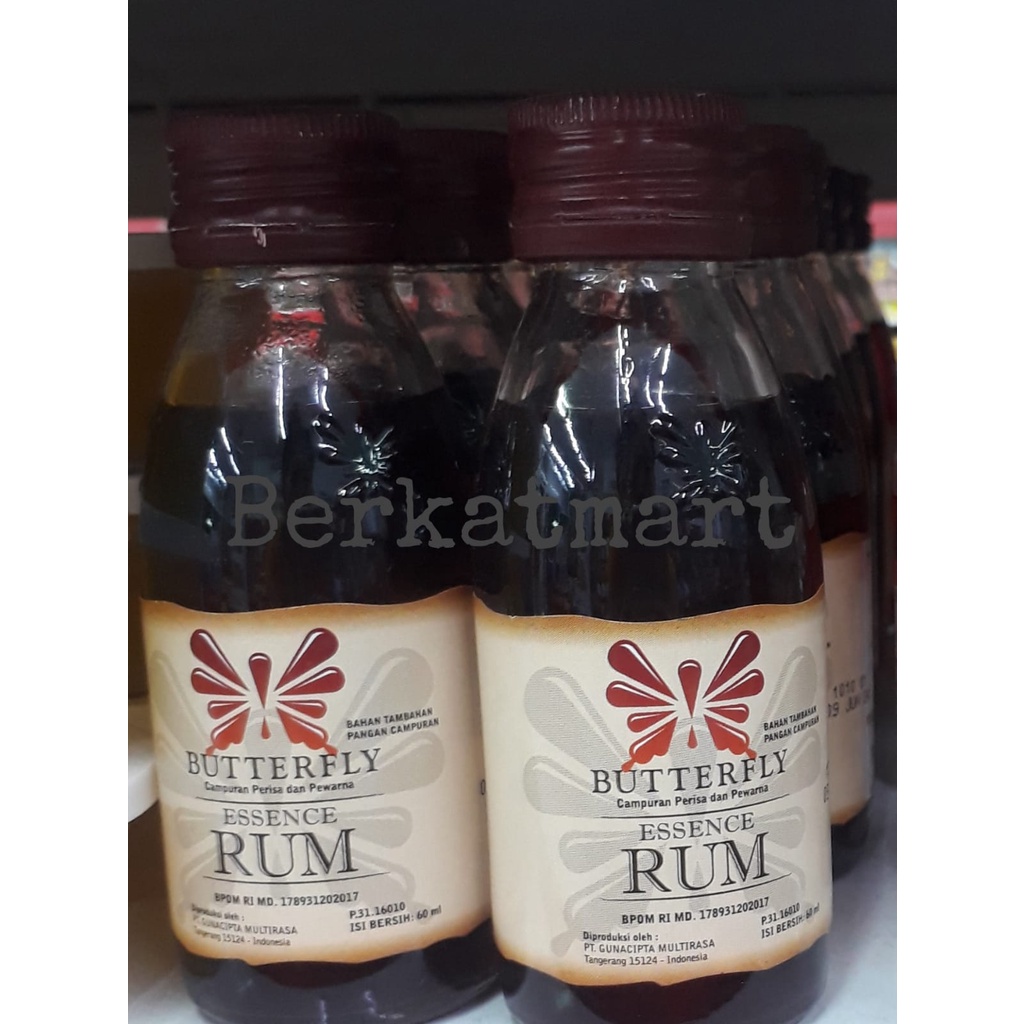 Essence Rum Butterfy perisa pengharum makanan 60 ml