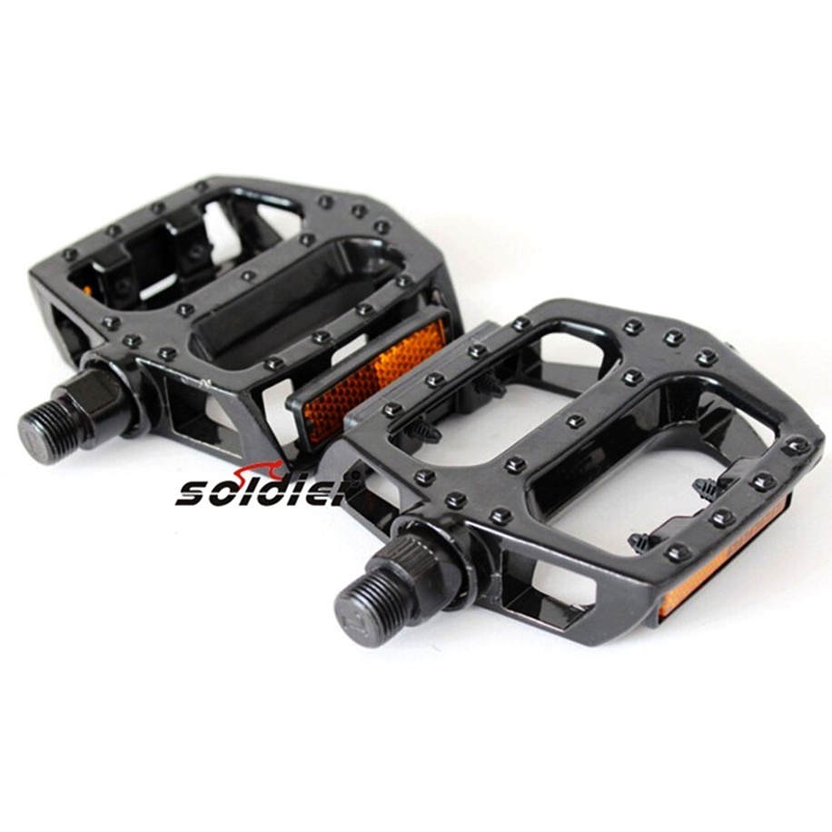 Set Pedal Sepeda Aluminium Antislip - Hitam