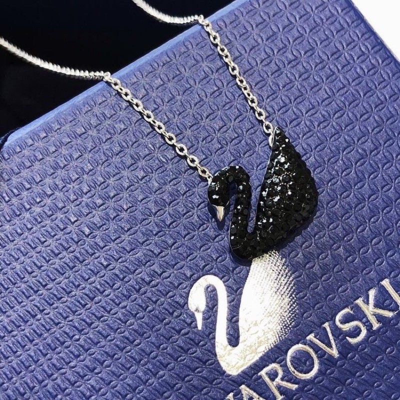 Swarvoski Black Swan Necklace