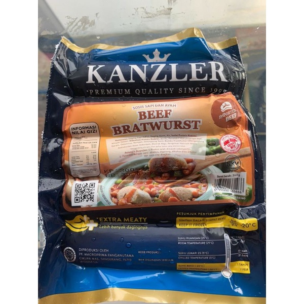 

Kanzler sosis beef bratwurst 360