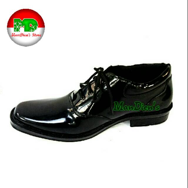 MANDIENS PDH 02-TALI Sepatu Formal  Pria Kulit Kilat Sintetis / PDH POLISI /PDH TNI