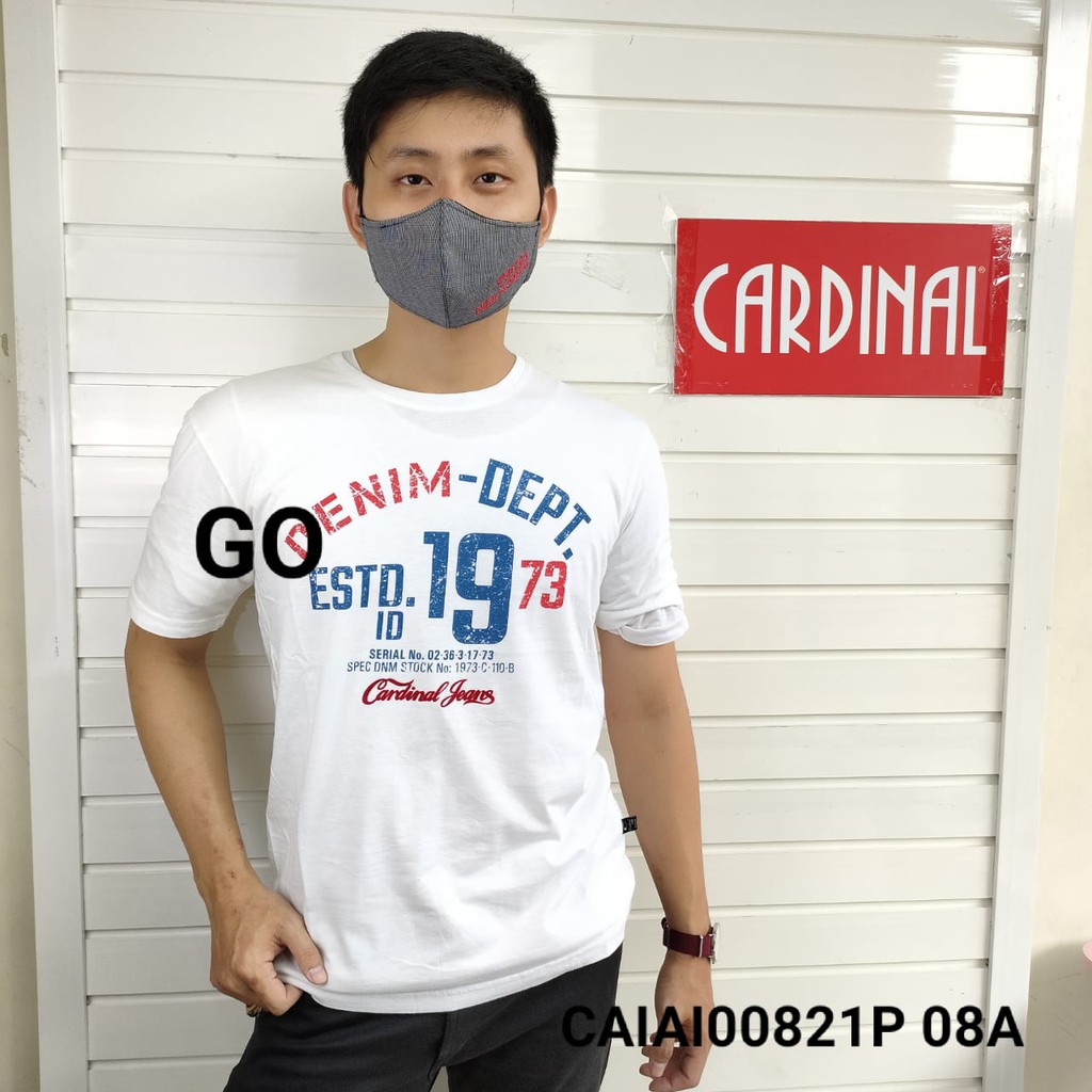BB CARDINAL JEANS CD KAOS T-Shirt Cowok Baju Reguler Slimfit Cowok Kaos Cardinal New!!!