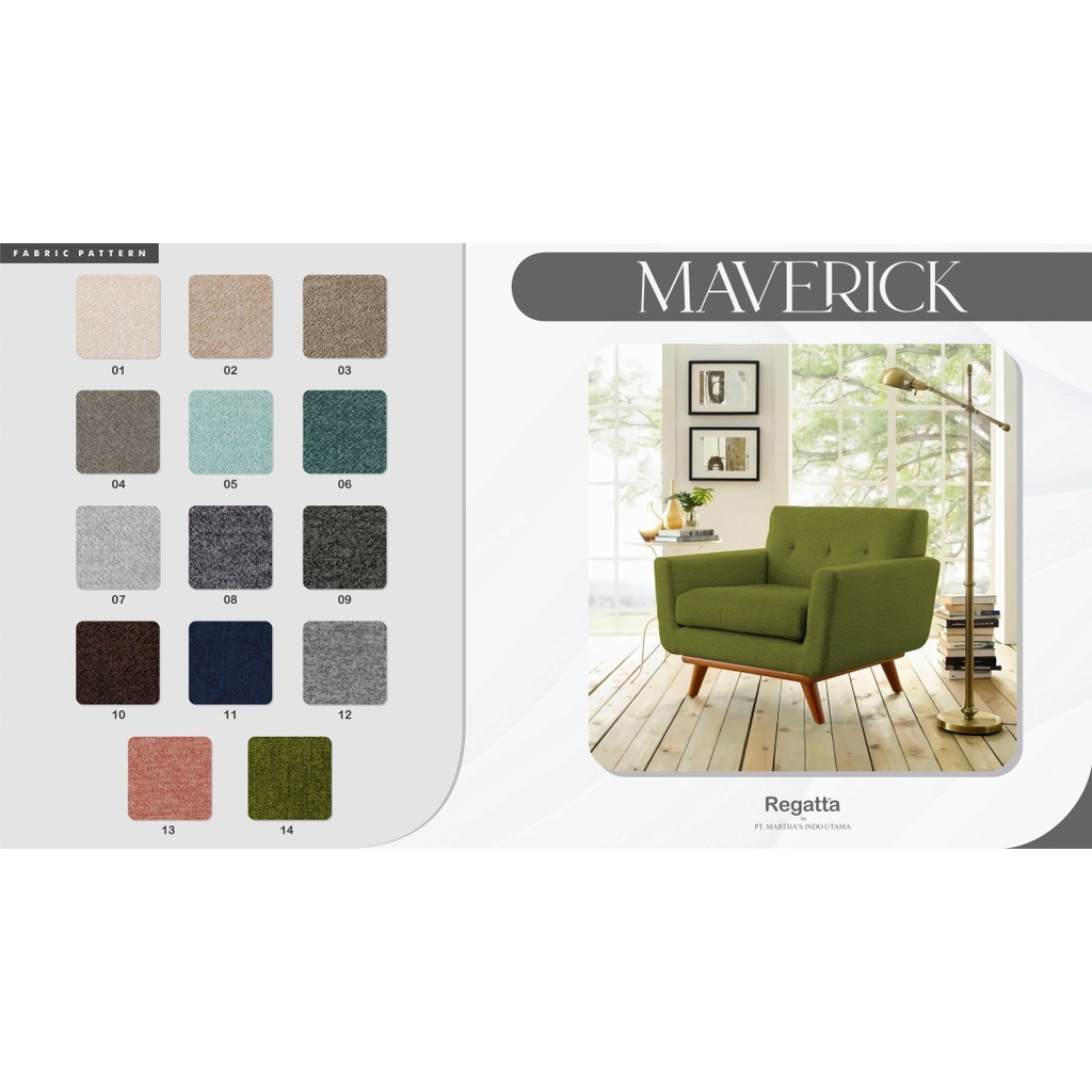 KAIN MAVERICK - REGATTA - BAHAN SOFA JOK/FURNITURE/UPHOLSTERY - MEBEL INTERIOR