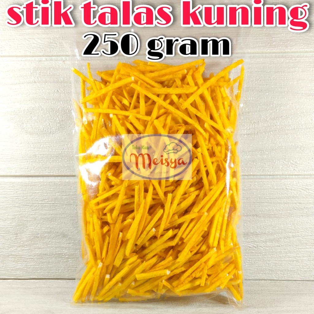 

Stik Talas Kuning Kiloan Murah Cemilan 250 Gram