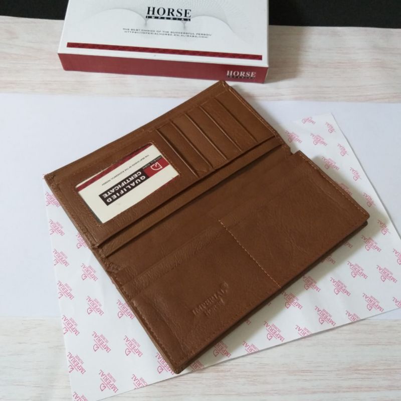 Dompet kulit asli premiumDompet panjang horse imperial