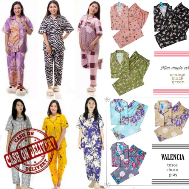 Piyama Dewasa CP karakter tsum tsum / doraemon / hello