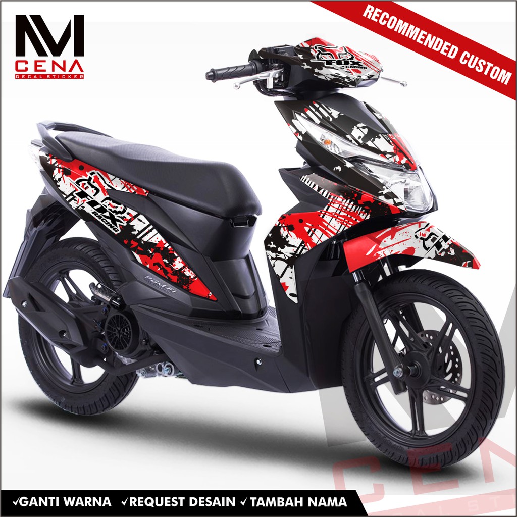 Sticker decal all new beat esp full body, Sticker beat esp ,striping full body beat esp fox