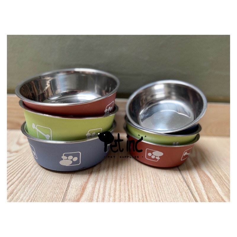 Poochs stainless bowl with anti skid