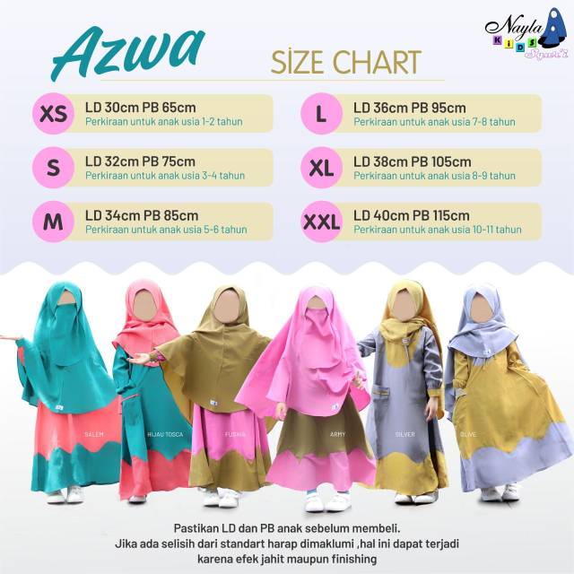 Gamis anak *Azwa* by nayla
