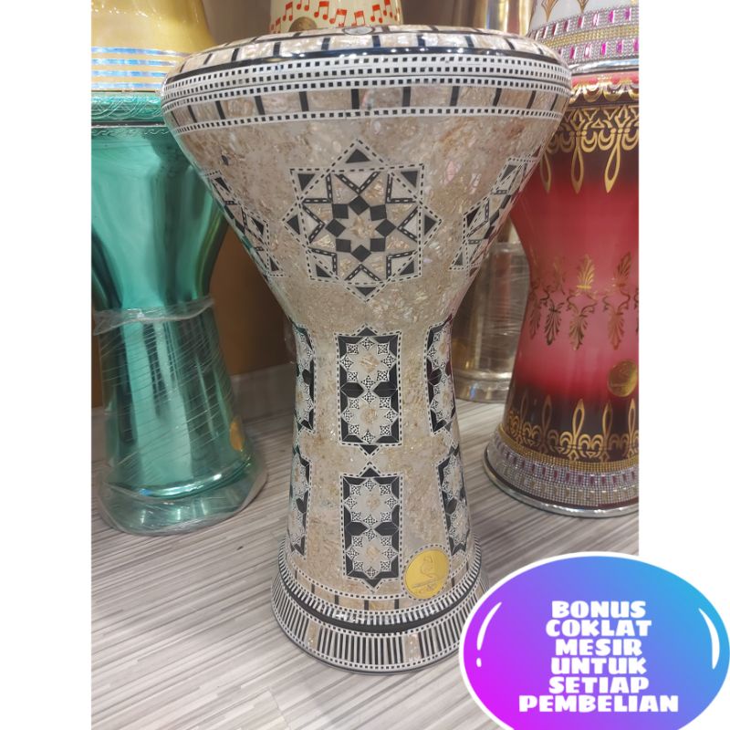DARBUKA GAWHARET ELFAN 9INC MIKA REMO/ DARBUKA SOMBATY GEF/ DARBUKA MURAH